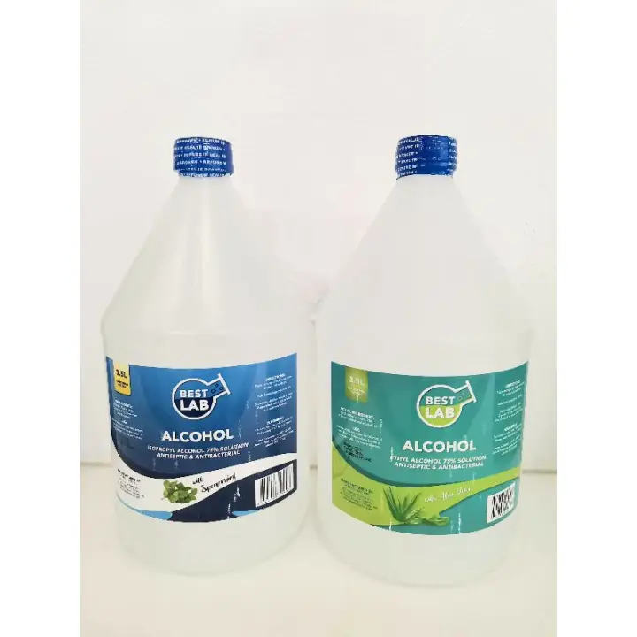 SCENTED BEST LAB ISOPROPYL AND ETHYL ALCOHOL, 75% Solution/Spearmint and Aloe Vera Scent