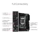 ASUS ROG Strix B560-I Gaming WiFi Intel® B560 LGA 1200 Mini-ITX motherboard, PCIe 4.0, 6+2 teamed power stages, WiFi 6,  2.5 Gb lan, M.2 backplate, Two-Way AI Noise Cancelation, USB 3.2 Gen 2x2. 