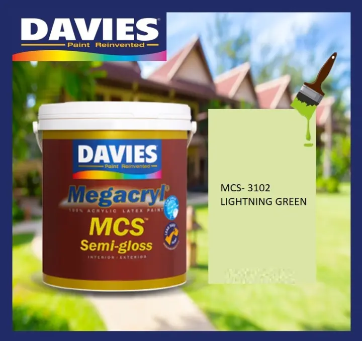 Davies Megacryl Semi Gloss Mcs 3102 Lightning Green Lazada Ph - Davies Megacryl Latex Paint Colors