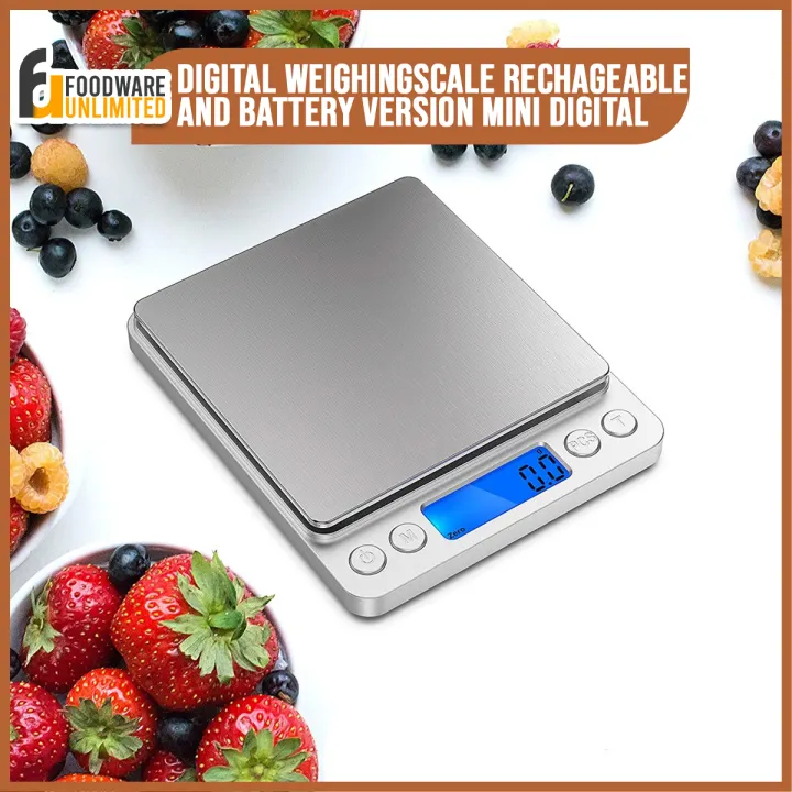 Digital Weighing Scale Rechageable And Battery Version Mini Digital Kitchen Weighing Scale Lazada Ph