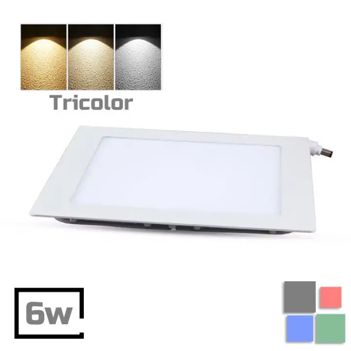 Led 3 Color Panel Light Tones Switch Downlight Pinlight 6w Lazada Ph - How To Remove Square Led Ceiling Light
