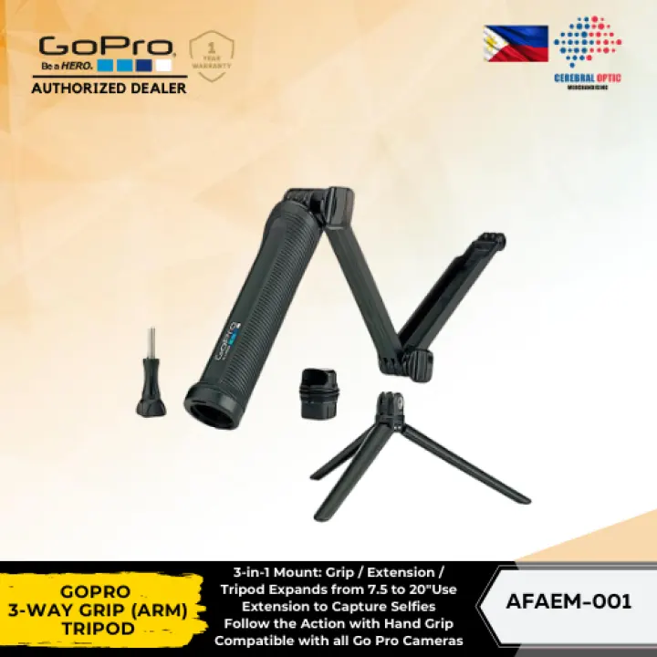 Gopro 3 Way Grip Arm Tripod For All Gopro Cameras Lazada Ph