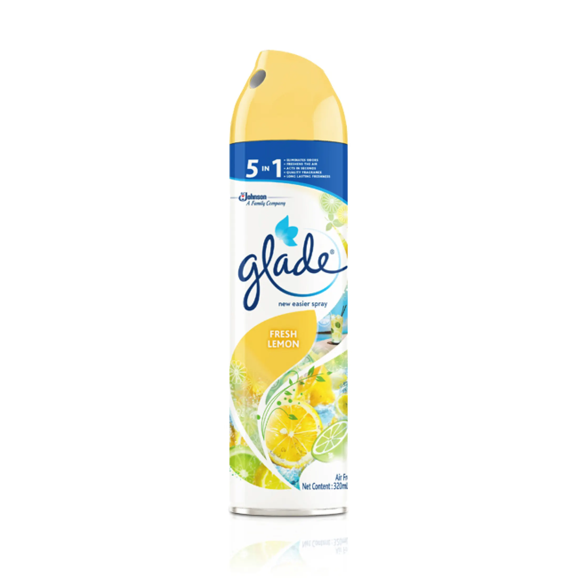 Glade 5 In 1 Fresh Lemon Air Freshener New Easier Room Spray 320 Ml 275g Lazada Ph