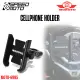UNIVERSAL MOKOTO CELLPHONE HOLDER ALLOY SIDE MIRROR AND HANDLE BAR CLAMP MOTORCYCLE SPEEDMOTO. 