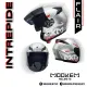 Mookem Helmet -  Flair - Intrepide - Half Face Dual Visor. 