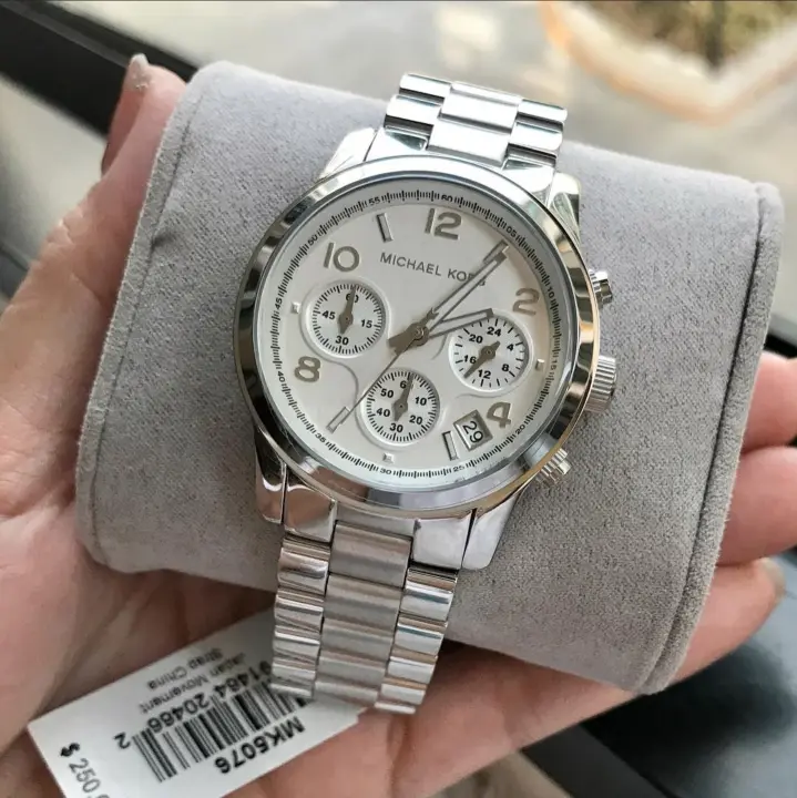 Best Seller Michael Kors MK5076 Women's Silver-Tone Watch 1 Year Warranty For Mechanism | Lazada PH