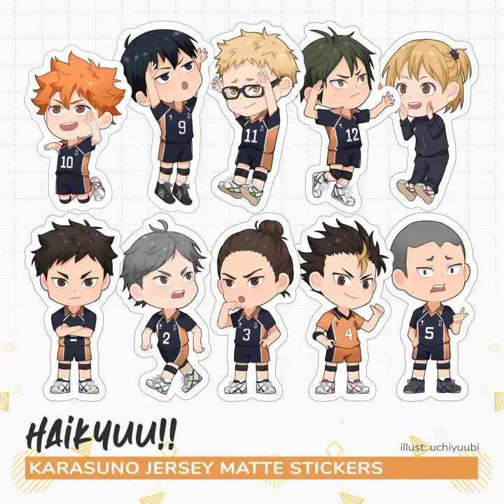 haikyuu haikyu karasu matte vinyl per piece lazada ph