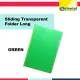 Short Transparent Sliding Folder - Plastic Slide Folder with Slider 12 pieces a pack - Sold per pack. 