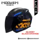 Mookem Helmet -  Flair - Intrepide - Half Face Dual Visor. 
