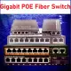 PoE Fiber Switch Uplink Fast Ethernet switch POE Ethernet Media Converter 10/100/1000M fiber optical POE switch. 