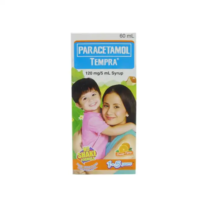 Tempra 120 mg / 5 ml Orange Flavor 60mL Syrup