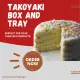 25pcs Takoyaki Box and Tray for 4 pcs Takoyaki | Take Out Box |  Inside Laminated White. 