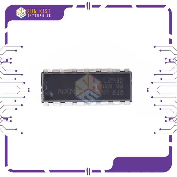 L293D motor driver H bridge IC