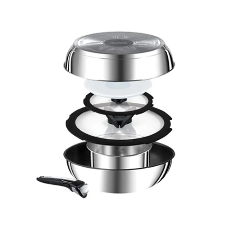 Tefal Ingenio COCOON Premium Stainless Steel Nonstick Frying Pan Set of