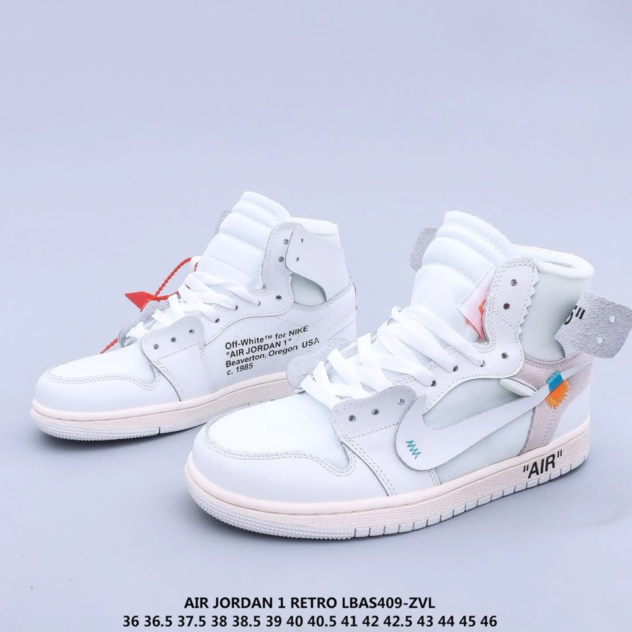 Off White X Nike Jordan 1 Retro High Og Unc Basketball Shoes2 Lazada Ph