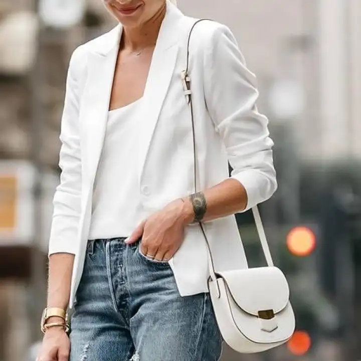 Har det dårligt ægtefælle chef Stylish Off White Blazer for Women | Lazada PH
