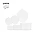 50pcs Hinged Sauce Cup  Hinge Cup Hinged Cup Microwavable 20ml /30ml /60ml/90ml Transparent / Leak-Proof / Freezer Safe. 