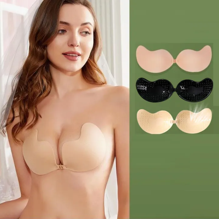 Women's Invisible Silicone Nipple Tape Reusable And Water Proof Adhesive Strapless Push Up Bra