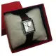 Casio Analog Square Black Dial Leather Watch for Women(Brown). 