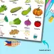 Bahay Kubo Chart | Filipino/ Tagalog Laminated Educational Chart. 