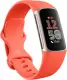 Fitbit Charge 6 Fitness Tracker with , GPS, Premium Membership, and Health Tools - Gold Case w/ Red Band, 1.04 Screen. 