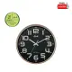 Asahi HC 5026 Silent Sweep / Glow in the Dark Round Wall Clock 13.5 Inches. 