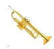 SOPRANO TRUMPET WITH CASE. 