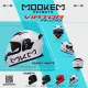 Mookem Helmet Z006 - Mono Colors - Viator - Face Dual Visor Helmet. 