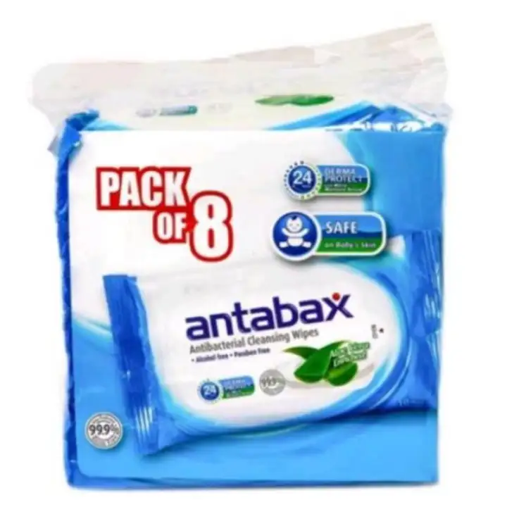Pgm064 Antabax Antibacterial Cleansing Wipes 10 Sheets Pack Of 8 Lazada Ph
