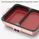 Electric Mini Grill with Hot Pot, 2 In 1 Indoor Non-Stick Hot Pot and Baking Pan Tray Plate, Electric Hot Pot Cooker with Lid for Dorm Room Student. 