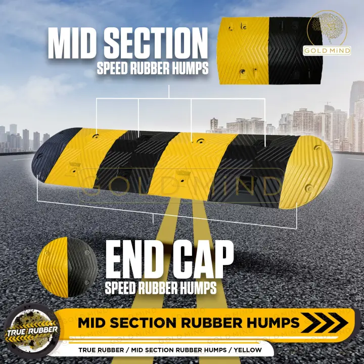 True Rubber Heavy Duty Rubber Speed Humps Bumps Modular Road Rump ...
