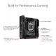 ASUS ROG Strix B560-I Gaming WiFi Intel® B560 LGA 1200 Mini-ITX motherboard, PCIe 4.0, 6+2 teamed power stages, WiFi 6,  2.5 Gb lan, M.2 backplate, Two-Way AI Noise Cancelation, USB 3.2 Gen 2x2. 