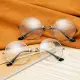 Anti-radiasyon Na Salamin Sa Mata Fashion Salamin Sa Computer Para Sa Babae At Lalaki Bilog Na Frame Babaeng Eyewear. 