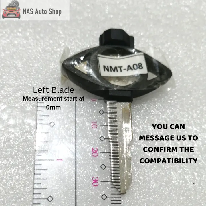 New Uncut Flip Remote Key Blade Blank For GM/Chevy Spark - Metal Replacement Blade Only (No Electronics)
