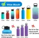 🎉✨Aquaflask Tumbler Hydro Flask tumbler Accessories Set  Aquaflask Caps Aquaflask Water Boots and Paracord Handle Set with 2 Straws&Brush Set for 12oz to 24oz，32oz&40oz Wide Mouth Bottles. 