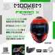 Mookem Helmet Z005 - MONO COLORS - FERRO X - Face Dual Visor Helmet. 
