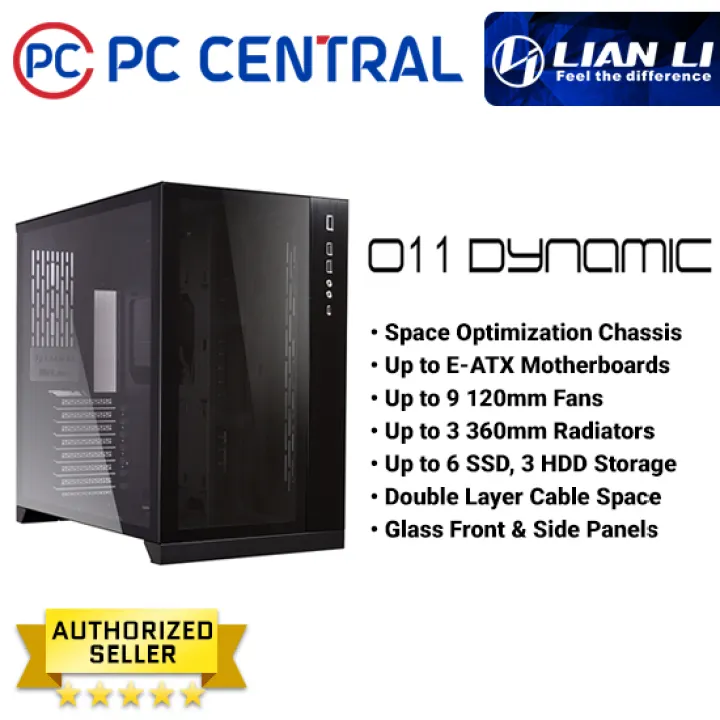 Lian Li O11 Dynamic Regular Black White Tempered Glass On The Front And Left Side Atx Mid Tower Gaming Computer Case Pc Central Lazada Ph