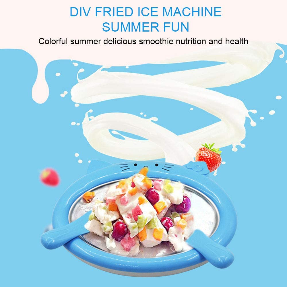 Fried Yogurt Machine ，Household Small Ice Maker Children Fried ice Cream roll Machine Yogurt Maker