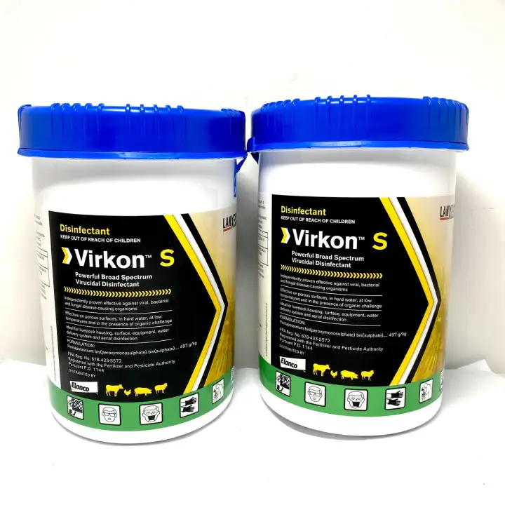 [VETKLIX] 2 PCS  VIRKON S 1kg disinfectant Virkon solution Virkon-S rely on Virkon Virucidal Bactericidal Fungicidal disinfectant cleaning materials disinfection machine spray disinfectant machine disinfectant spray disinfectant solution disinfection