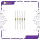 5pcs 240 Ohms Carbon Film Resistor 1/4 watt. 