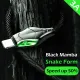 3A fast charge data cable black mamba snake head creative design snake head luminous data cable zinc alloy snake head durable data cable suitable for Micro USB mobile phones. 