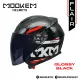 Mookem Helmet -  Flair - Intrepide - Half Face Dual Visor. 