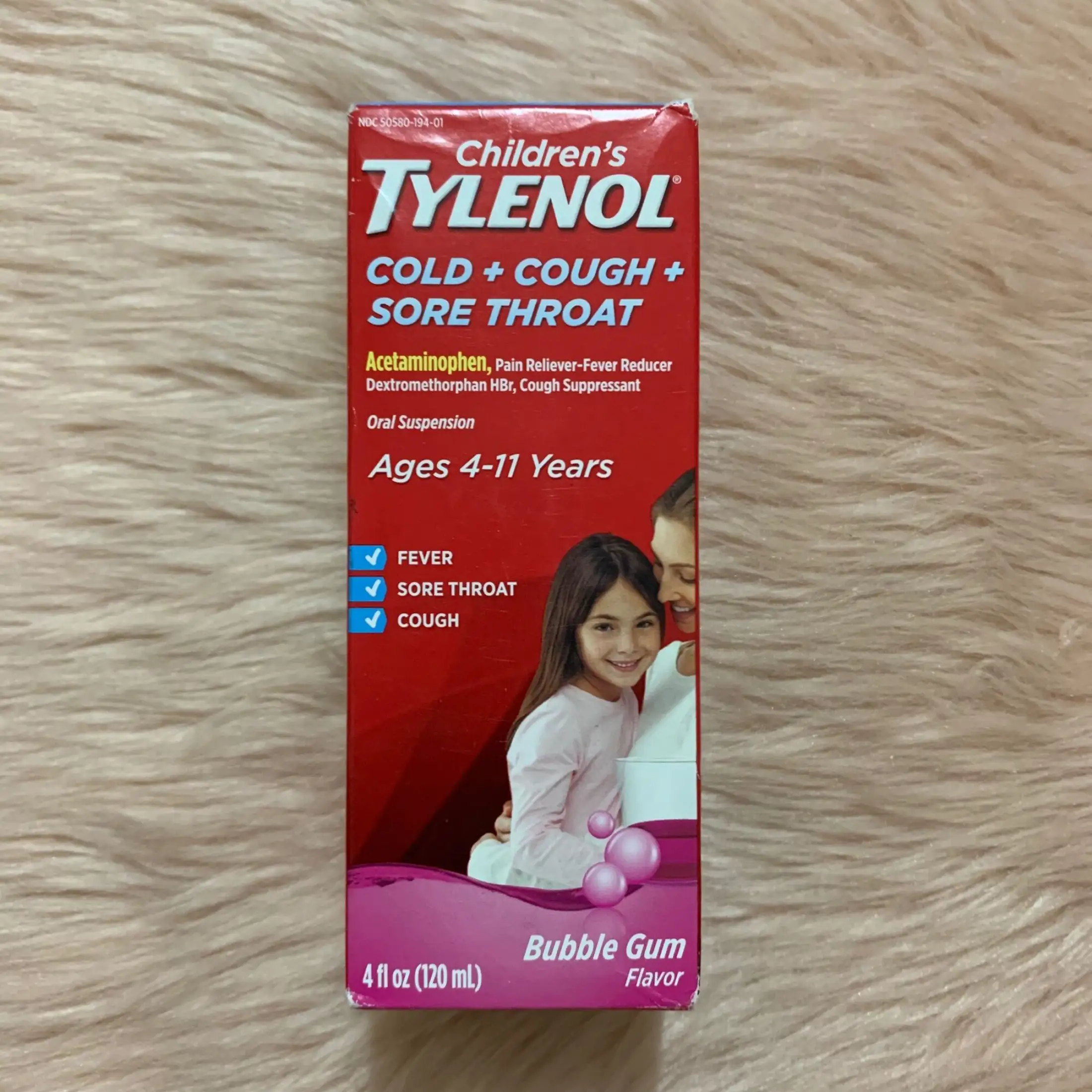 Children S Tylenol For Cold Cough Sore Throat Medicine Ages 4 11yrs Bubblegum Flavor 4 Fl Oz 120ml Expiry 02 2022 Lazada Ph
