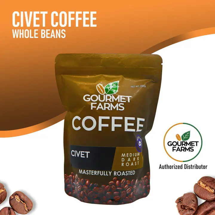 Gourmet Farms Civet Coffee Kopi Luwak Whole Beans 250g Lazada Ph