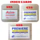 Index card 100 sheets per pack ( 3x5, 4x6, 5x8 inches). 