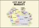 Makati City Map Waterproof A4 Laminated Chart. 
