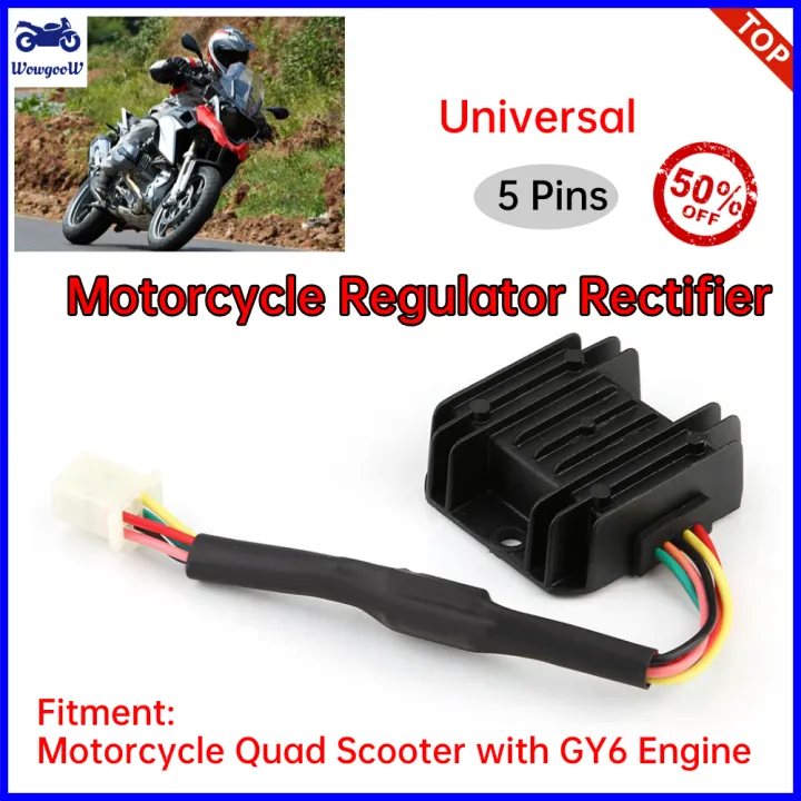New Regulator Rectifier With 5 Pins For Universal Motorcycle Motorbike Quad Scooter Lazada Ph New Regulator Rectifier With 5 Pins For, Motorcycle 5 Wire Regulator Rectifier Wiring Diagram