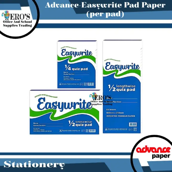 Easywrite Quiz Pad Paper (1 pad)