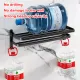 High-end Premium Aluminum Alloy Large Towel Rack Space-Saving Foldable Bath Towel Rack Towel Rack Corner Rack Bathroom Faucet Matte Black Multifunctional Bathroom Storage Rack Wall Mounted Double Towel Bar 60cm With 4 Hooks. 