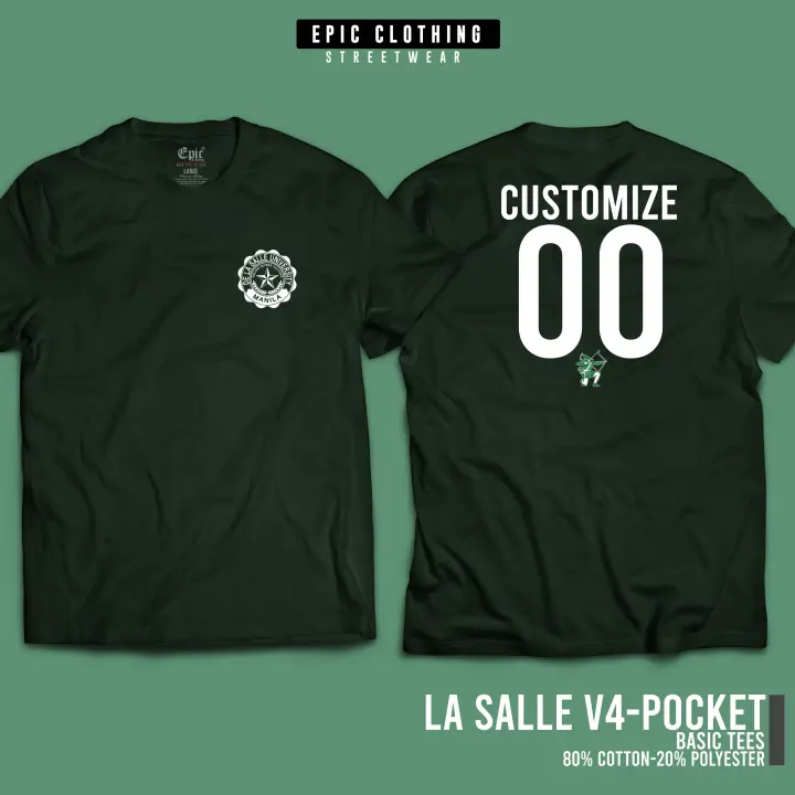 LA SALLE V4 - Pocket  - DE LA SALLE UNIVERSITY - DLSU - CUSTOMIZE JERSEY NAME AND NUMBER